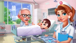 Happy Doctor: Hospital Games Mod Apk (Unlimited Money) background image