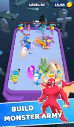 Monster Rampage Merge Rainbow Mod Apk (Unlimited Money) background image