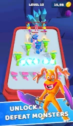 Monster Rampage: Merge Rainbow screen 2