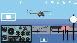 Pixel Helicopter Simulator Mod Apk (Unlimited Money) background image